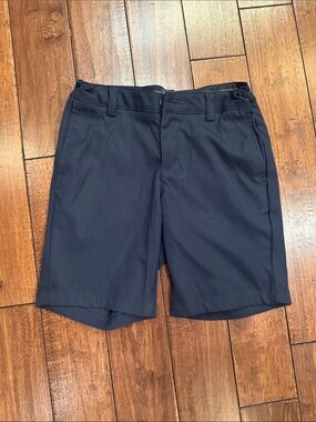 Girls Lands' End Navy Blue Uniform Performance Shorts